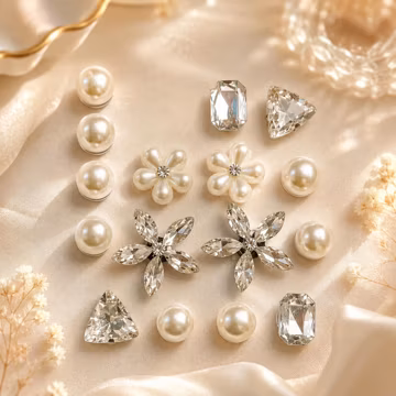 16PCS Pearl Shoe Charms Set丨Rhinestone Flower Clog Charms丨Elegant Bridal Shoe Accessories丨White Wedding Party Gift for Women Girls
