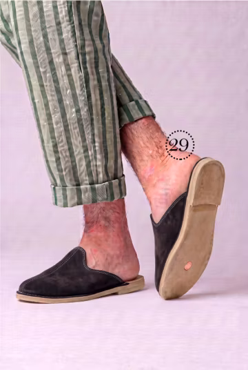 Men Handmade Leather Barefoot Sandals – Minimalist Grounding Summer Footwear