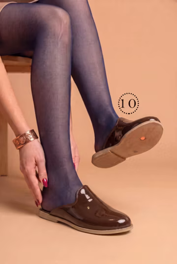 Women Leather Turkish Barefoot Slippers: Handmade Women's Slip-Ons