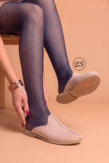 Women Leather Turkish Barefoot Slippers: Handmade Women's Slip-Ons