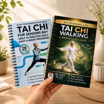 Tai Chi Walking for Seniors | 28-Day Weight Loss Plan | 10-Minute Daily Low-Impact Exercise | Chair-Assisted Balance & Mobility Guide