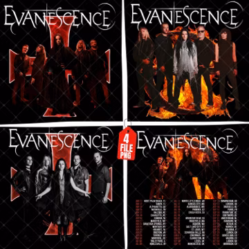 Evanescence tour 2026 , Concert PNG File (Digital Download)