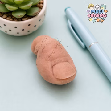 Funny 3D Big Toe PVC Shoe Charm for Crocs Creative Simulation Foot Decoration Buckle Accessories for Clogs Slippers Kids Adults