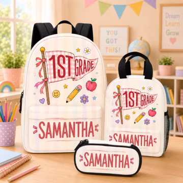 Personalized Kids Backpack, Custom Grade and Name Backpack, Back to School Gifts, Backpack Set 2026, Back To School, Daycare Bag