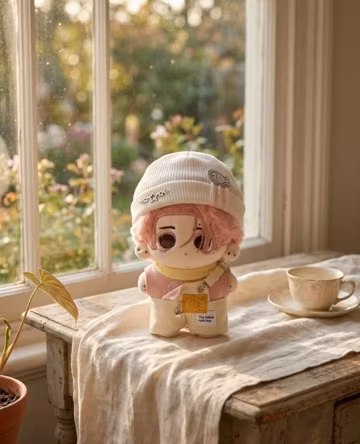 Heeseung Inspired 10cm Plush Doll Gift Box, ENHYPEN Fanmade Cotton Doll with Badge, ENGENE Kpop Gift