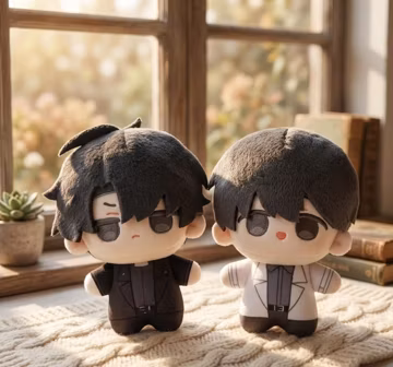 Set 2pcs Omniscient Reader’S Viewpoint Toy Plush Kim Dokja Yoo Jonghyuk Han Sooyoung Plush Doll Stuffed Toy Plushie Anime Cosplay ORV Doll