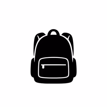 Backpack Svg | Png | Dxf | Eps | Jpeg | Backpack | Backpack Clipart | School Cricut File | Travel Bag | Student | 300 DPI | Instant Download