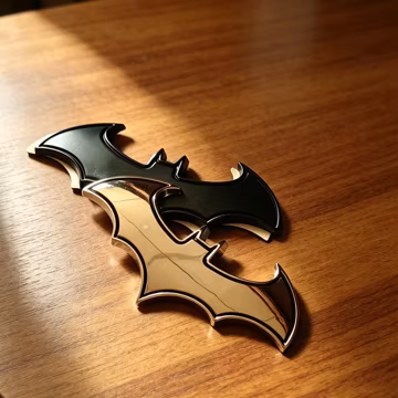 3D Metal Bat Car Emblem Badge Sticker for Vehicle Motorcycles Halloween Decor Decal