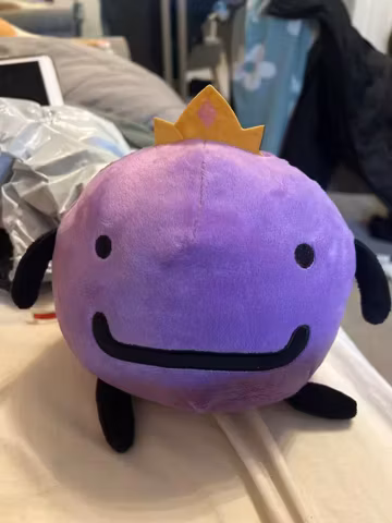 Wemmbu Purple Plush Doll | Soft Anime Stuffed Toy, Kawaii Crown Design