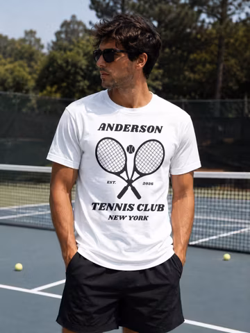 Personalized Tennis Club Shirt, Custom Family Name Tee, Vintage Tennis Shirt, New York Tennis Club, Tennis Gift, Unisex Tee