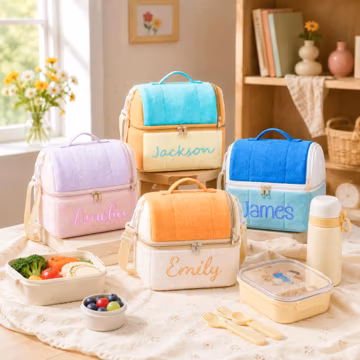 Personalized Kids Lunch Bag, School Lunchbox, Gifts for Kids, Back to school gifts,Gifts for grandchildren,First day of school