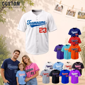 Custom Family Baseball Jersey, Personalized Name Number Shirt, Team Jersey Party Outfits Gifts, Suitable for men and women