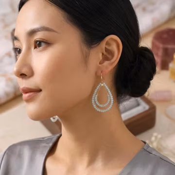 Crystal Dangle Earrings, Drop Earrings, Wedding Jewelry for Women, handmaid earrings, bridesmaid gift