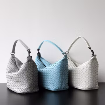 Woven Hobo Bag Slouchy Leather Shoulder Bag Braided Leather Handbag Soft Everyday Purse Large Top Handle Bag Trendy Summer Tote Gift For Her