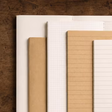 Standard Size Minimalist TN Inserts Travelers Notebook Insert Blank Grid Lined Kraft Paper Refill For Daily Journaling And Planning