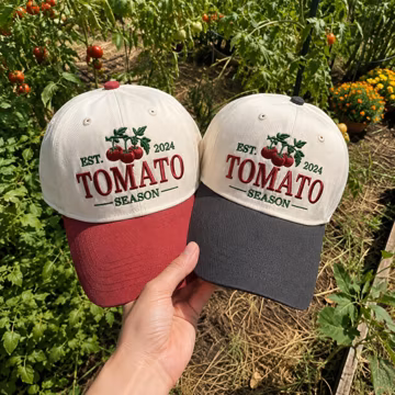 Tomato Season Baseball Cap, Garden Lover, Cottagecore Style, Plant Mom Gift