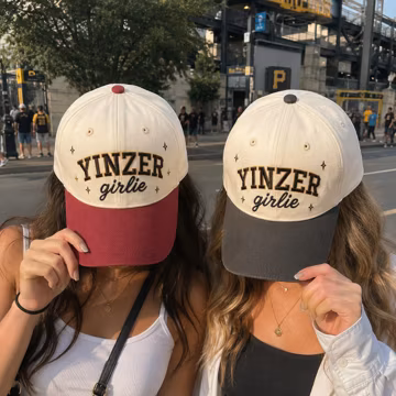 Yinzer Girlie Baseball Cap, Pittsburgh Fan, Trendy Streetwear, Birthday Gift