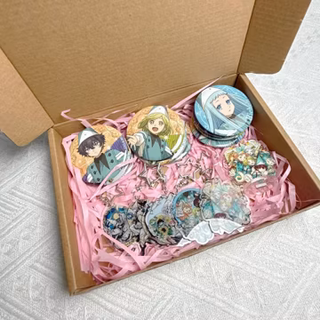 Witch Hat Atelier Gift Box, Keychain, Pin, Acrylic Standee Coco Qifrey Chibi Charm, Kawaii Bag Accessory, Cozy Magical Aesthetic Keyring
