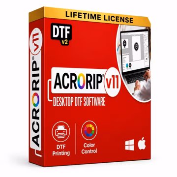 AcroRIP DTF V11 | Logiciel RIP Impression DTF Encre Blanche et Gestion Couleurs | Acces a Vie