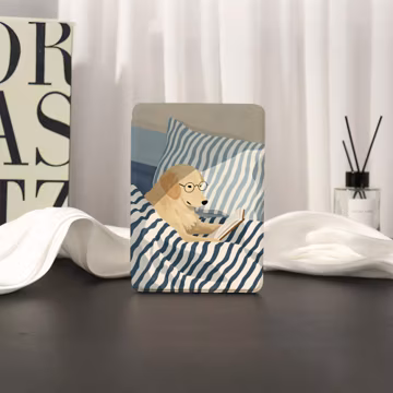Reading Dog Kindle Case with Hand Strap for Paperwhite 11/12th Gen 6.8'' 7'' 2022/2024, Kindle 10/11/12th 6'', Kobo Clara Libra Case