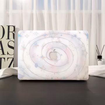 Swirl Star Pattern Macbook Protective Cover for Macbook Pro 13/14/15/16 Inch, New 2026 Neo A18 Air 15/13/11 Inch, Laptop Case M5 M4 M3 M2 M1