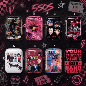 8 Style Pop Rock Tour AirPods Case, 2026 Concert-Inspired Shockproof Earbuds Cover for AirPods 1–4 & Pro Series, Music Fan Gift