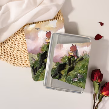 Cute Travel Fox Detachable Kindle Case with Hand Strap,Kindle Cover for Paperwhite 12/11/10,Personalized Magnetic Cover,Gift for Her