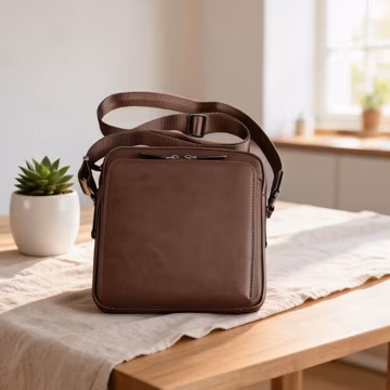 Leather Messenger Bag, Vintage Leather Shoulder Bag, Handmade Crossbody Bag for Men, Minimalist Work Bag, Business Travel Bag