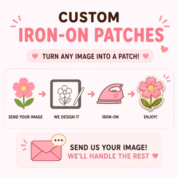 Custom Embroidery Art Patch Personalized Iron On Applique Design