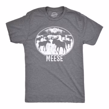 Meese Moose Pun T-Shirt, Funny Grammar Gift