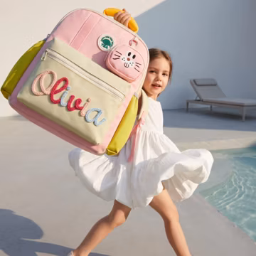 Custom Name Toddler Backpack, Cute Bunny Frog Lion School Bag for Preschooler, 1st Grade Backpack, First Day of School, Toddler Travel Bag