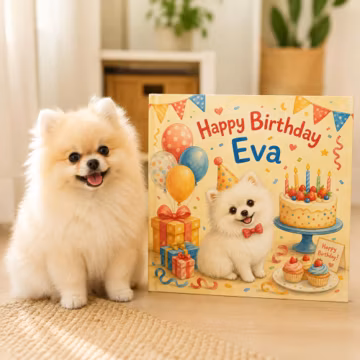 Personalized Pet Birthday Story Book Custom Name Photo Animal Keepsake Gift For Pet Lovers