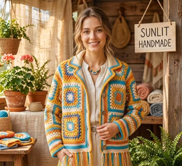 Summer Breeze Crochet Cardigan Pattern PDF, Lightweight Boho Jacket Tutorial, Women's Crochet Cardigan, Digital Download