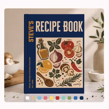 Custom Recipe Book, Personalized Cookbook, Recipe Organizer, Softcover/Hardcover