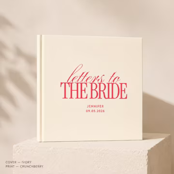 Letters To The Bride Scrapbook, Bridal Shower Memory Book, Wedding Keepsake Scrapbook, Custom Bride Gift Album