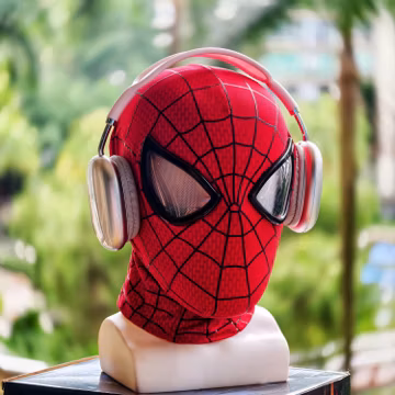 Ring Controlled Spider Hero Mask – Handmade Face Shell Andrew's Cosplay Mask, Wearable Helmet, Premium Custom Costume Prop Halloween gift