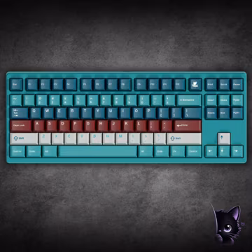 Lake Motosu Keycap Set, Cherry Profile PBT Dye Sub Keycap, Wooting Alice GH60 GK61 MX Switches Mechanical Keyboard Double B Layout