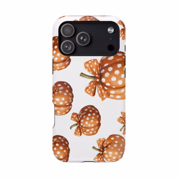 Polka Dot Pumpkin Extreme Impact MagSafe Phone Case