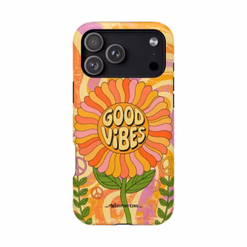 Good Vibes Retro Flower Extreme Impact MagSafe Phone Case