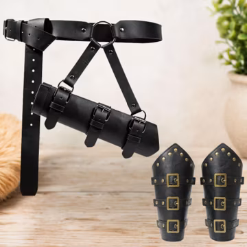 Medieval Sword Frog Holder Belt – Renaissance Leather Holster for Cosplay & LARP