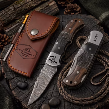Personalized Construction Worker Knife, Custom Engraved Pocket Knife, Heavy Equipment Knife, Excavator Operator Gift, Father's Day Gift