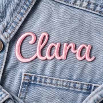 Personalized Embroidered Name Patch, Custom Iron On 3D Tag for Backpacks, Text Label for Jackets Hats and Work Uniforms, Jacket DIY