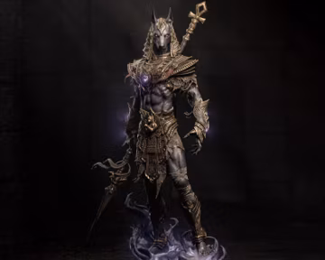 Egyptian Mythology: Anubis - Hand-Painted Resin Figure – 1/4 or 1/6 Scale Collectible Statue