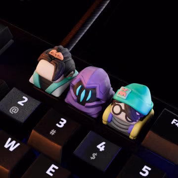 Valorant Keycaps Set, Custom Artisan Keycap for Mechanical Keyboard, Gamer Gift, Cherry MX Resin Keycaps, Cute Desk Setup Decor