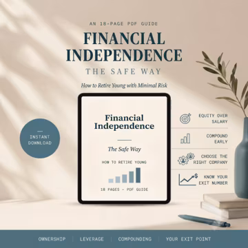 Financial Independence Guide | How to Retire Early the Safe Way | PDF Ebook, Instant Download