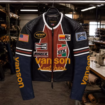 Vanson Jackets, Leather Racing Jacket ,Motorcycle Jacket, Cafe Racer Biker Jacket ,Men Vintage Jacket, Gift For Him,Duty Paid USA Shipping