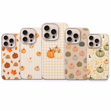 Pumpkin Phone Case Autumn Cover for iPhone 17 Pro Max, 16e, 15, 14, 13 & Samsung S26 Ultra, S25 FE, A57, A56, Pixel 10, 9A