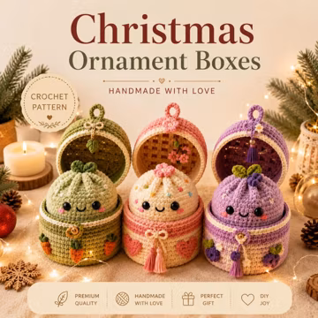Crochet Basket Pattern PDF, Kawaii Fruit Storage Basket Amigurumi Pattern, Hinged Lid Box Crochet Pattern, Cute Plush Insert Digital