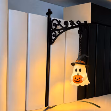 Halloween Ghost Bookshelf Lamp, Spooky Book Nook Decor, Hanging Witch Ghost Light, Pumpkin Shelf Ornament, Halloween Gift