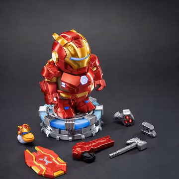 3D Printed Magnetic Capybara Figure, Iron Hero Armor, Movable Model, Gamer Desk Decor